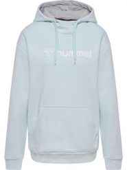 Bluza damska z kapturem Hummel Mover. Niebieskie bluzy Hummel, na jesień, m, bez wzorów, z bawełny, klasyczne, bez ramiączek, z kapturem. Za 176.50 zł.