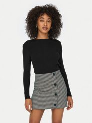 ONLY Bluzka Riley 15323159 Czarny Slim Fit. Czarne bluzki ONLY, xl, bez wzorów, z bawełny, bez kołnierzyka, bez ramiączek. Za 79.99 zł.