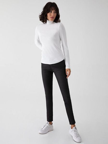 LTB Dżinsy "Florian" - Skinny fit - w kolorze czarnym rozmiar: W25/L28. Czarne jeansy LTB, l, z aplikacjami, ze skóry, klasyczne, z podwyższonym stanem. Za 66.00 zł.