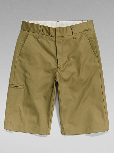 G-Star Bermudy w kolorze khaki rozmiar: W27. Brązowe szorty G-Star, bez wzorów, z bawełny, retro. Za 118.28 zł.