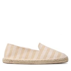 Espadryle Jenny Fairy. Brązowe espadryle Jenny Fairy, bez wzorów, bez obcasa. Za 99.99 zł.