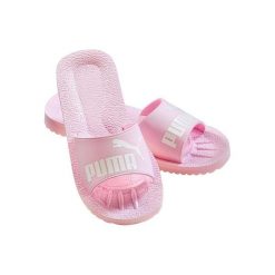 Klapki damskie Puma Purecat. Czerwone klapki Puma, bez wzorów, z materiału, klasyczne, bez obcasa, bez zapięcia. Za 166.00 zł.