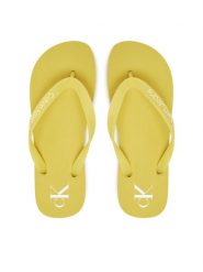Calvin Klein Jeans Japonki Beach Sandal Transparent Tpu YW0YW01829 Żółty. Żółte japonki Calvin Klein Jeans, bez wzorów, z jeansu. Za 119.99 zł.