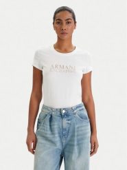 Armani Exchange T-Shirt XW001837 AF16294 U0002 Biały Slim Fit. Białe t-shirty Armani Exchange, m, bez wzorów, z bawełny, bez kołnierzyka, bez ramiączek. Za 299.99 zł.