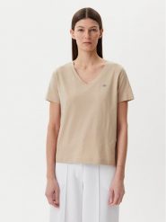 Gant T-Shirt Shield 4200750 Beżowy Regular Fit. Brązowe t-shirty Gant, m, bez wzorów, z bawełny, bez kołnierzyka, bez ramiączek. Za 139.99 zł.