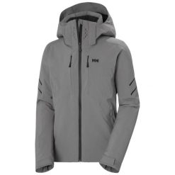Damska kurtka narciarska Helly Hansen Alphelia Infinity. Niebieskie kurtki narciarskie Helly Hansen, na zimę, bez wzorów, bez kaptura, narciarskie. W wyprzedaży za 2,381.00 zł.