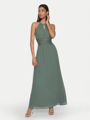 Vila Sukienka wieczorowa Milina 14052647 Zielony Regular Fit. Zielone sukienki Vila, bez wzorów, z syntetyku, wizytowe, bez kołnierzyka, bez ramiączek. Za 169.99 zł.