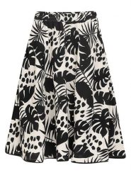 Danamade Spódnica "Dxahara" w kolorze biało-czarnym rozmiar: S. Białe spódnice Danamade, na co dzień, s, bez wzorów, midi, proste. Za 87.61 zł.