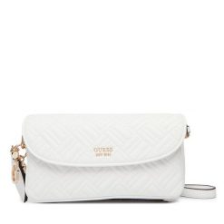 Torebka Guess. Białe listonoszki Guess, z aplikacjami, bez dodatków. Za 659.99 zł.