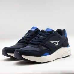 Buty sportowe MORENO niebieskie. Białe buty treningowe LEGEA, bez wzorów, z materiału, bez zapięcia, do biegania. Za 144.00 zł.