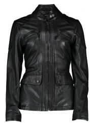 7eleven Skórzana kurtka "Kani" w kolorze czarnym rozmiar: 44. Czarne kurtki 7eleven, bez wzorów, ze skóry, bez kaptura. Za 343.73 zł.