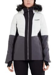 Kurtka narciarska damska Salina Padded Jacket. Białe kurtki narciarskie FUNDANGO, na zimę, l, bez wzorów, z poliesteru, bez kaptura, narciarskie. Za 699.00 zł.