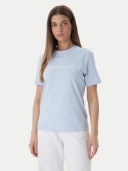 Calvin Klein Jeans T-Shirt LV047C912G Niebieski Regular Fit. Niebieskie t-shirty Calvin Klein Jeans, xl, bez wzorów, z bawełny, bez kołnierzyka, bez ramiączek. Za 169.99 zł.