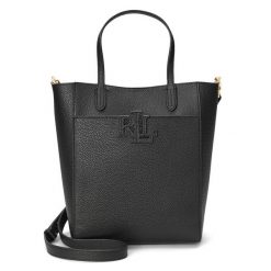 Torebka LAUREN RALPH LAUREN. Czarne torebki klasyczne Lauren Ralph Lauren, bez wzorów, klasyczne, bez dodatków. Za 969.99 zł.