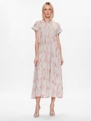 Bruuns Bazaar Sukienka koktajlowa Guz Lucca BBW3331 Szary Regular Fit. Szare sukienki Bruuns Bazaar, bez wzorów, z wiskozy, wizytowe, bez kołnierzyka, bez ramiączek. Za 449.99 zł.