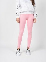 Legginsy fitness damskie. Czerwone legginsy Champion, bez wzorów, z bawełny. Za 124.00 zł.