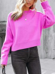 Milan Kiss Sweter w kolorze różowym rozmiar: S. Różowe swetry Milan Kiss, s, bez wzorów, z bawełny, bez ramiączek. Za 184.02 zł.