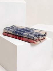 Josephine & Co Szal w kolorze beżowo-niebieskim - 130 x 50 cm rozmiar: onesize. Brązowe szaliki i kominy Josephine & Co, bez wzorów, z materiału. Za 180.56 zł.