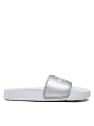 The North Face Klapki Base Camp Slide III NF0A5LVGKR21 Srebrny. Szare klapki The North Face, bez wzorów, ze skóry, sportowe, bez obcasa, bez zapięcia. Za 179.99 zł.