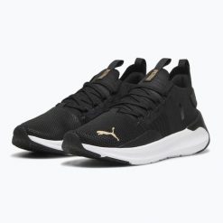 Buty do biegania damskie PUMA Softride Symmetry Fuzion. Czarne buty do biegania Puma, bez wzorów, bez zapięcia, do biegania. Za 314.46 zł.