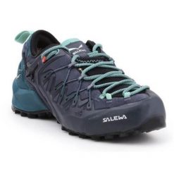 Buty trekkingowe damskie Salewa WS Wildfire Edge Gtx. Szare buty trekkingowe Salewa, z materiału, bez zapięcia. Za 1,017.00 zł.