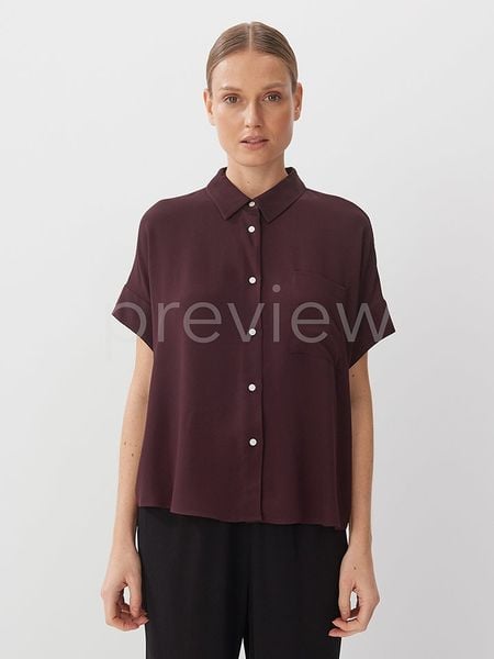 Someday Bluzka w kolorze ciemnofioletowym rozmiar: 40. Różowe bluzki someday., bez wzorów, z wiskozy, bez kołnierzyka, bez ramiączek. Za 157.35 zł.