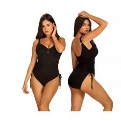 Strój kąpielowy damski jednoczęściowy kostium kobiecy Self Bayamon. Czarne stroje jednoczęściowe SELF HEAT, bez wzorów, sportowe. Za 230.39 zł.