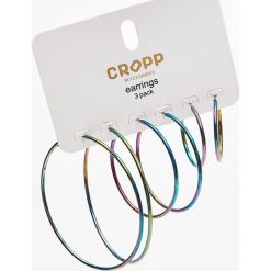 Kolczyki koła - Wielobarwny. Szare kolczyki Cropp. Za 19.99 zł.
