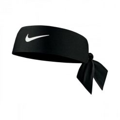 Opaska/Szalik Nike Dri-FIT Head Tie 4.0 Czarny-Biały. Czarne szaliki i kominy Nike, bez wzorów, sportowe. Za 185.99 zł.