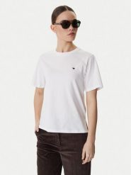 Weekend Max Mara T-Shirt Venaco 2615971031 Biały Relaxed Fit. Białe t-shirty Weekend Max Mara, s, bez wzorów, z bawełny, bez kołnierzyka, bez ramiączek. Za 389.99 zł.