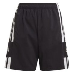Squadra 21 Woven Shorts. Białe szorty adidas, bez wzorów, z tkaniny, sportowe. Za 97.90 zł.