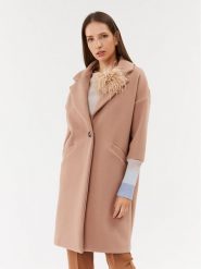 Maryley Płaszcz przejściowy 23IB148/M11 Brązowy Regular Fit. Brązowe płaszcze Maryley, l, bez wzorów, z syntetyku, bez kaptura. Za 449.99 zł.