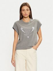 Guess T-Shirt W5RI06 I3Z14 Szary Regular Fit. Szare t-shirty Guess, xl, z aplikacjami, z bawełny, bez kołnierzyka, bez ramiączek. Za 169.99 zł.