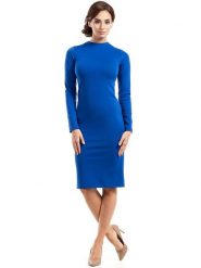 Stylove Sukienka w kolorze niebieskim rozmiar: L. Niebieskie sukienki Stylove, l, bez wzorów, bez kołnierzyka, bez ramiączek, midi. Za 145.94 zł.