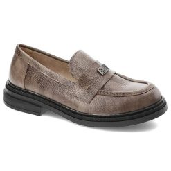 Brązowe Półbuty Armodo Wsuwane Obuwie Damskie. Brązowe półbuty wsuwane Armodo, z aplikacjami, ze skóry, eleganckie, bez obcasa. Za 331.99 zł.
