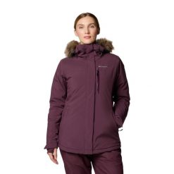 Kurtka narciarska damska Columbia Ava Alpine II Ins. Fioletowe kurtki narciarskie Columbia, na zimę, m, bez wzorów, bez kaptura, narciarskie. Za 699.99 zł.