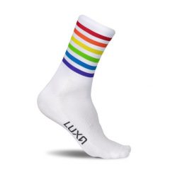Skarpetki Rowerowe Luxa Stripes. Białe skarpetki LUXA, bez wzorów, z elastanu. Za 69.00 zł.