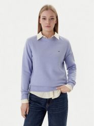 Tommy Jeans Bluza Flag DW0DW19959 Niebieski Regular Fit. Niebieskie bluzy Tommy Jeans, xxs, bez wzorów, z bawełny, bez ramiączek, bez kaptura. Za 249.99 zł.