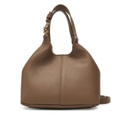 Torebka Coccinelle. Brązowe torebki klasyczne Coccinelle, bez wzorów, klasyczne, bez dodatków. Za 1,249.00 zł.