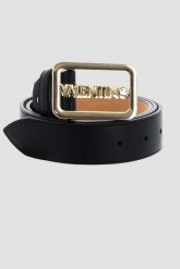 VALENTINO Czarny pasek Around Plaque Buckle Belt. Czarne paski Valentino by Mario Valentino, bez wzorów. W wyprzedaży za 215.99 zł.