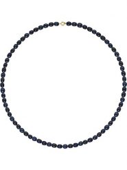 Mitzuko Naszyjnik perłowy w kolorze tahiti - dł. 42 cm rozmiar: onesize. Niebieskie naszyjniki Mitzuko, z materiału, z perłą, złote. Za 295.99 zł.