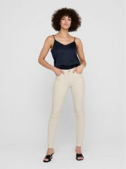 ONLY Jeansy 15218655 Écru Skinny Fit. Jeansy ONLY, l, bez wzorów, z bawełny. Za 119.99 zł.