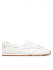 Tommy Hilfiger Baleriny Bella Ballet Sneaker FW0FW09449 Biały. Białe baleriny Tommy Hilfiger, bez wzorów, ze skóry, bez obcasa, bez zapięcia. Za 449.99 zł.