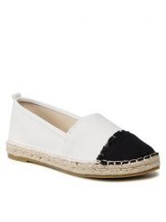 Jenny Fairy Espadryle WSS990-322 Biały. Białe espadryle Jenny Fairy, bez wzorów, z materiału, bez obcasa. Za 79.99 zł.