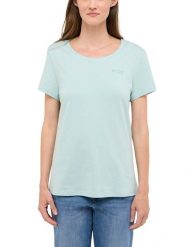 Damski T-Shirt Mustang Style Alma Blue Haze 1016511 5069. Niebieskie t-shirty Mustang, m, bez wzorów, bez kołnierzyka, bez ramiączek. Za 79.99 zł.