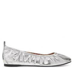 Baleriny Tamaris. Szare baleriny Tamaris, bez wzorów, bez obcasa, bez zapięcia. Za 309.99 zł.