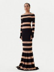 NORMA KAMALI Sukienka wieczorowa KK3243PM808239 Czarny Slim Fit. Czarne sukienki Norma Kamali, l, bez wzorów, z syntetyku, wizytowe, bez kołnierzyka, bez ramiączek. Za 1,619.00 zł.