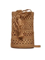 Manebi Torebka Handcrafted Raffia Beach Bucket Weaving V 2.2 AO Brązowy. Brązowe torebki klasyczne Manebi, bez wzorów, z materiału, bez dodatków. Za 569.99 zł.
