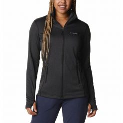 Bluza techniczna sportowa damska Columbia W Park View Grid Fleece. Czarne bluzy bez kaptura Columbia, l, bez wzorów, bez kaptura, trekkingowe. Za 263.99 zł.