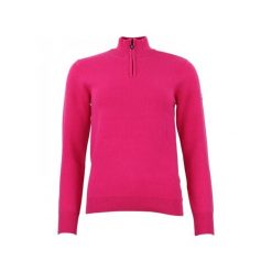 Damski sweter z golfem zapinany na zamek 1/2 Peak Mountain Acharlito. Czerwone swetry Peak Mountain, bez wzorów, eleganckie, bez ramiączek. W wyprzedaży za 293.50 zł.